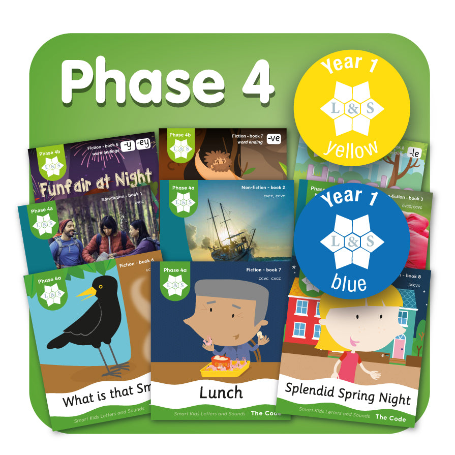 Structured Literacy - Letters & Sounds Phase 4 Decodable  Readers