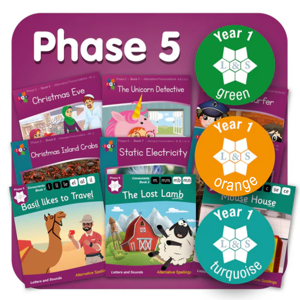 Structured Literacy - Letters & Sounds Phase 5 Decodable Readers