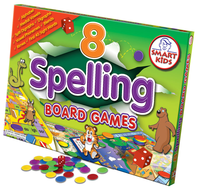 8 Spelling Board Games