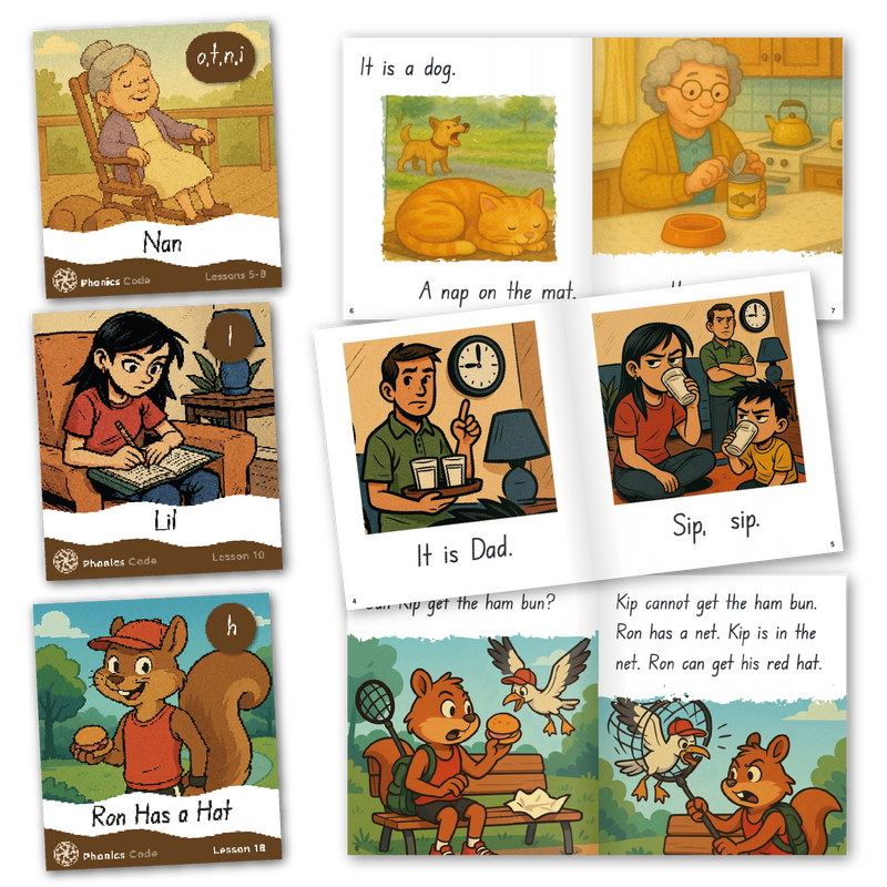 Phonics Code Books 1-18