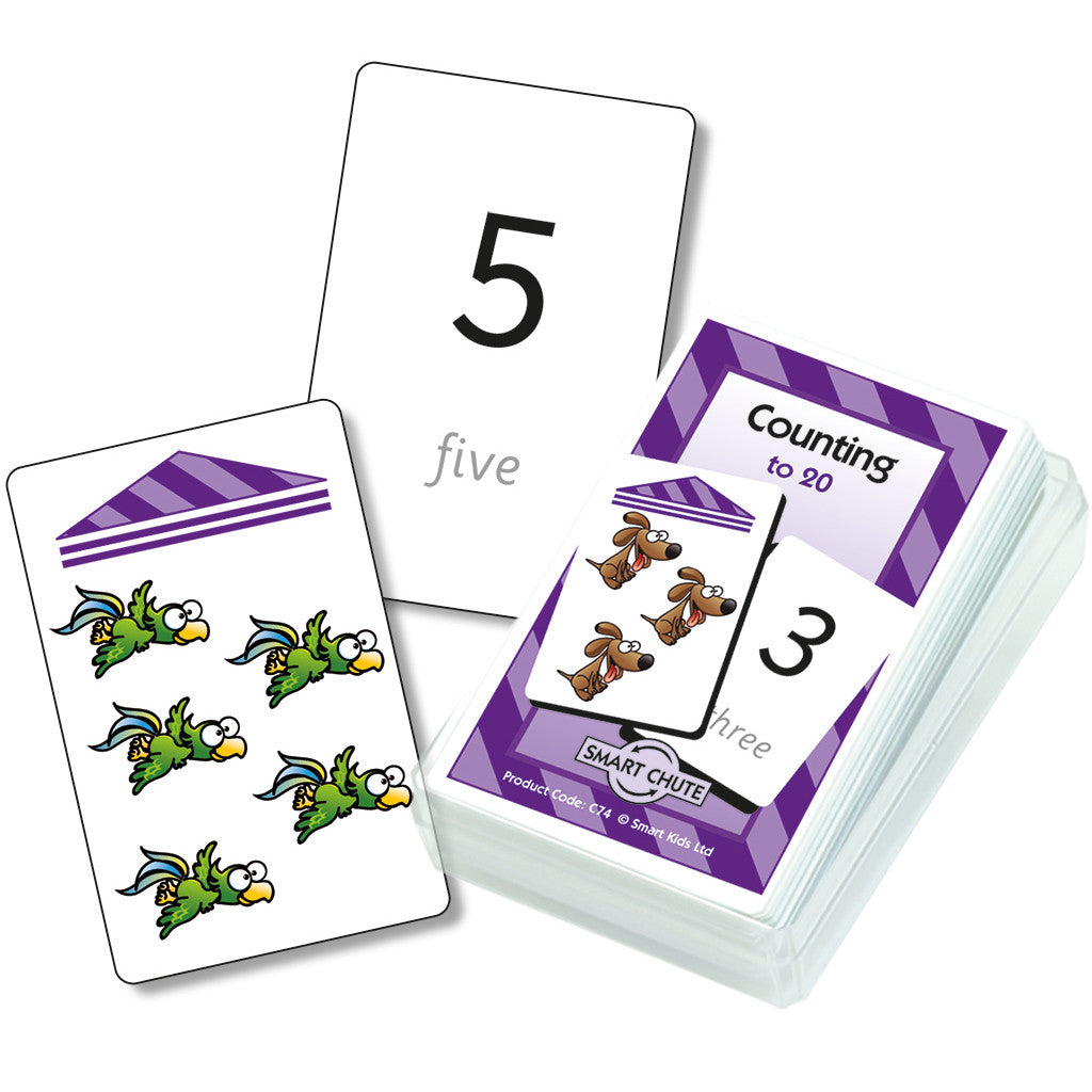 Visual Counting to 20 Chute Cards