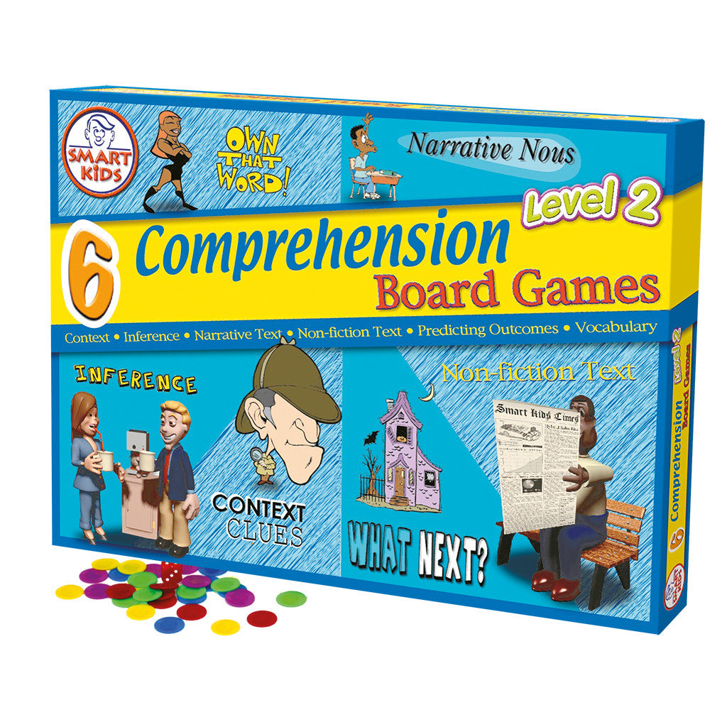 6 Reading Comprehension Board Games Level 2