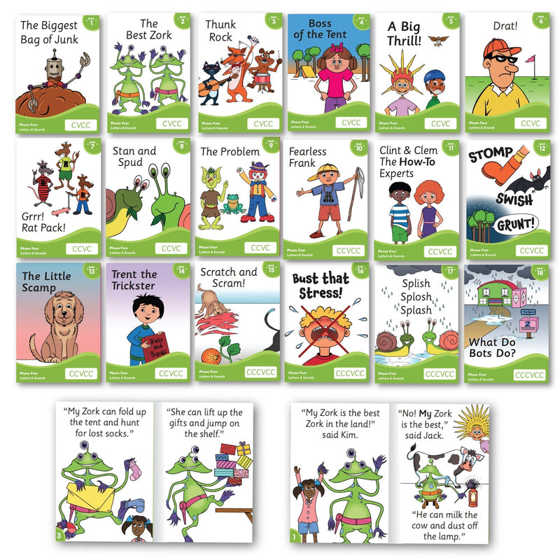 6 x Phase 4 Pocket Rocket Readers (108 books)