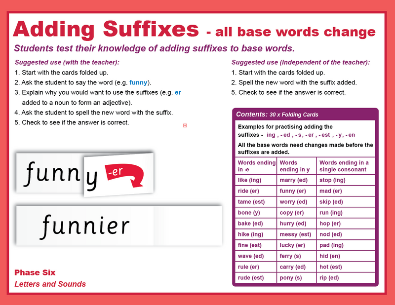 Suffix Strips -all words change