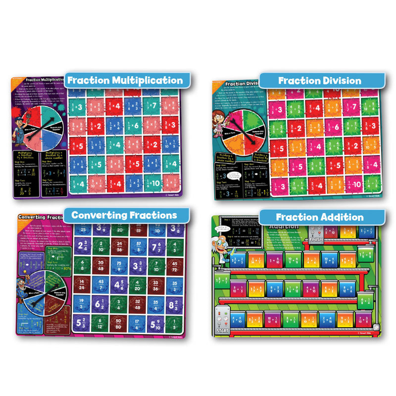 6 Fractions Board Games