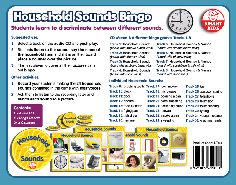 Household Sounds Bingo